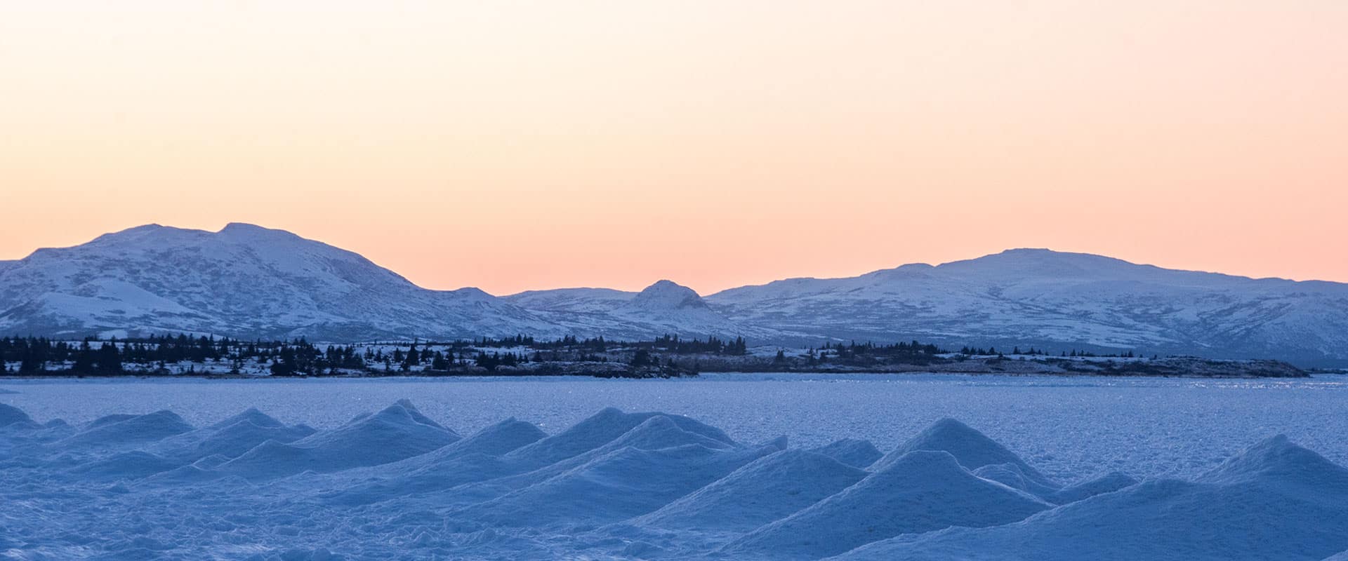 Snow covered mountains